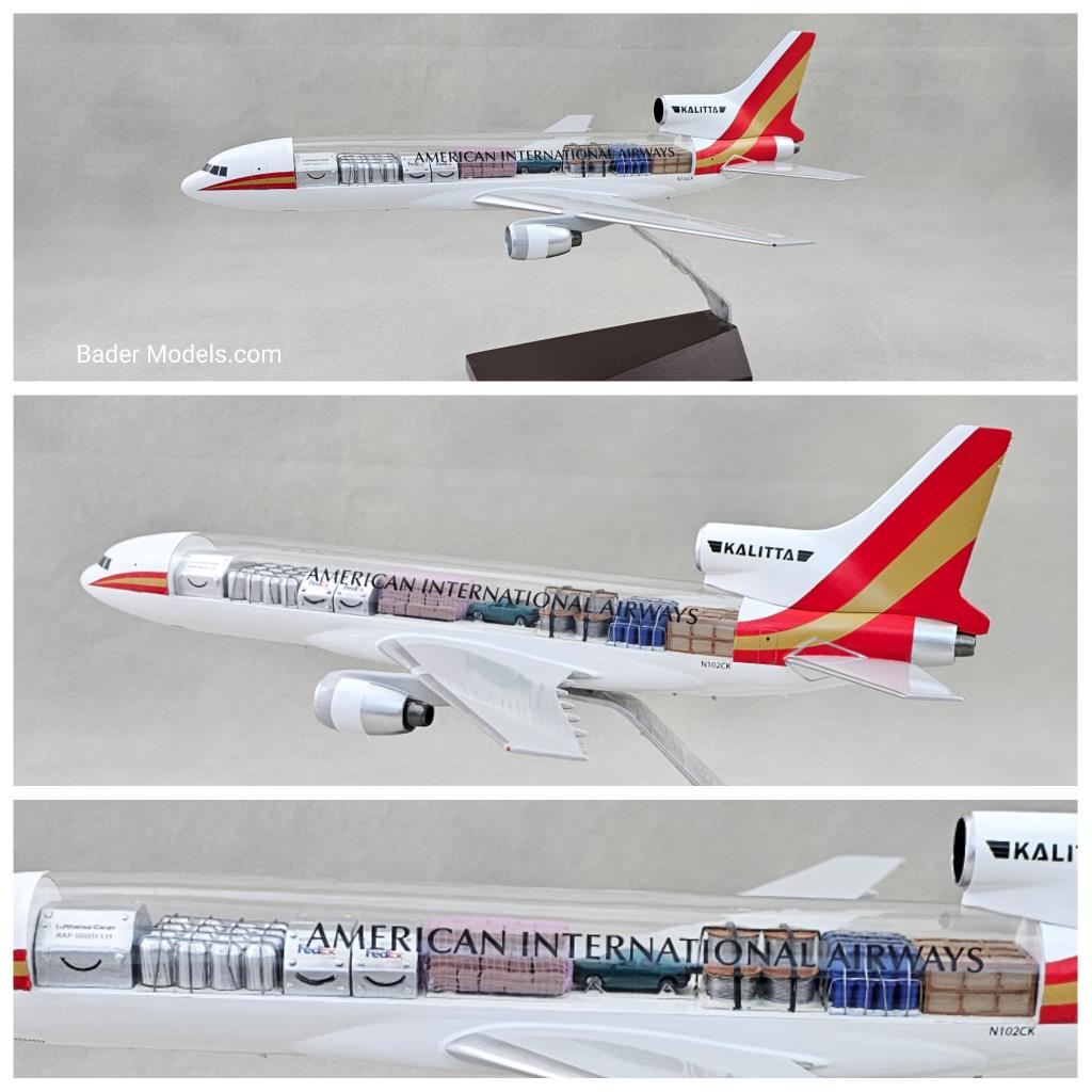 Kalitta Air - L1011-200F Tristar - (1:144) - 180° Clear Top
